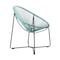 Armen Living Acapulco Indoor Outdoor Steel Papasan Lounge Chair with Wasabi Rope LCACSIWSB - alternate 4
